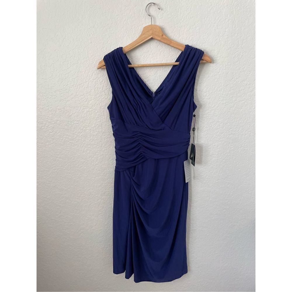 🆕 NWT Adrianna Papell Woman’s size 8 dress blue - Picture 4 of 10